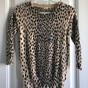 J. Crew cheetah sweater